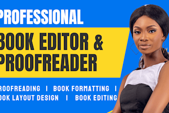 line edit, copy edit and proofread your novel, journal, essay or dissertation