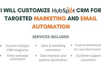 customize hubspot CRM for targeted marketing and email automation