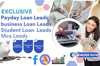 generate business loan leads payday loan student loan personal loan mca leads