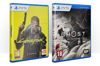 make customized ps5, ps4 game or book cover or cases