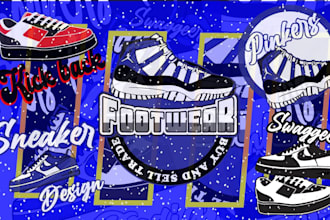 design custom shoe, sneaker, and footwear designs for you