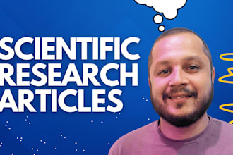 write scientific article, peer review research journal or conference ppr