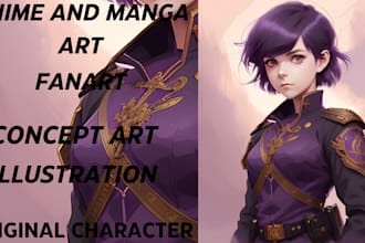 draw anime or manga style sfw art