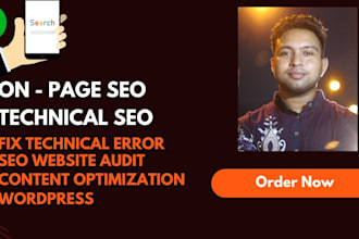 optimize your wordpress SEO, fixing on page and technical issues