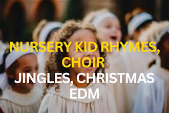 compose children music, produce fun kids song, edm music producer