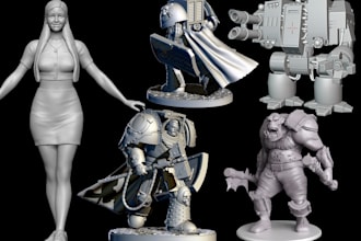 sculpt  3d miniatures dnd  warhammer 40k 3d toy action figure for 3d printing