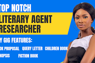 find literary agent for movie script, book proposal, children book, fiction book