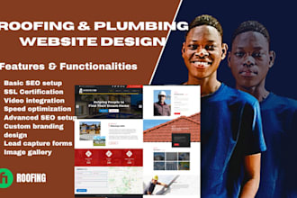 professional roofing website design custom, user friendly, and mobile responsive