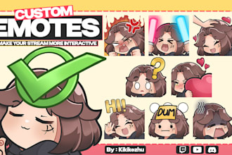 create custom chibi emotes for your stream