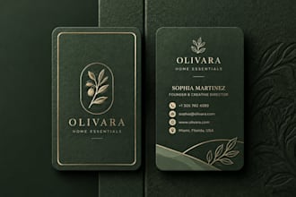 design a luxury business card and professional minimalist logo