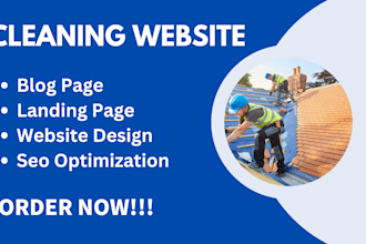 build cleaning website, office cleaning, house cleaning ,cleaning website