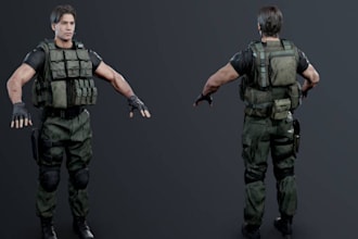 fix 3d characte,daz3d,ue5 rig,nsfw model with pose character, 3d metahuman model