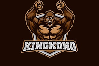 design high quality kin kong logo with unlimited revision