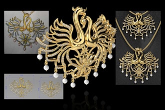 design traditional to modern jewellery 3d modals