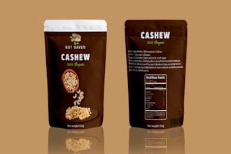 create custom product label and pouch design for your brand