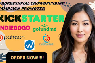 promote your kickstarter indiegogo gofundme campaign to real active backers