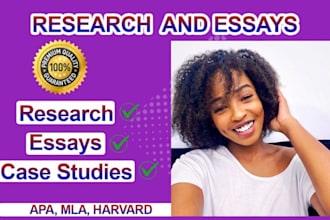 assist in online, market research and business research