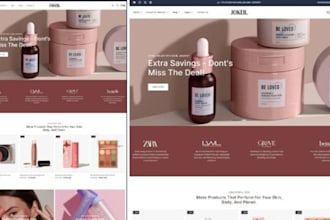shopify skincare store, skincare shopify store, skincare shopify website