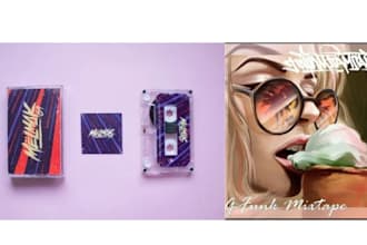 do vinyl art podcast album art spotify cover mixtape illustration spotify canvas