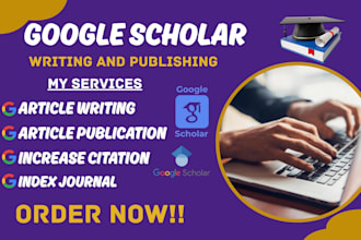write and publish your journal article for google scholar indexing