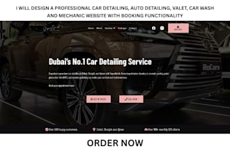 build car detailing, valet, auto detailing, mobile detailing mechanic website