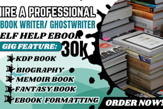 ghostwrite 30k ebook kdp book for fiction and nonfiction ebook formattimg