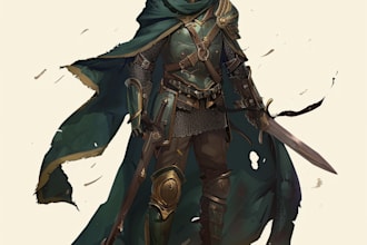 draw a dnd art and d and d character art