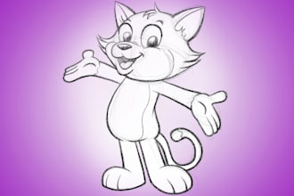 sketch your cartoon character idea and bring it to life