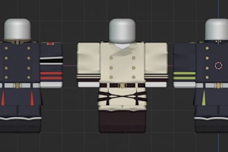 make 3d game asset and object for game, roblox model