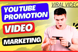 youtube channel promotion or video marketing grow organic view, subscribe
