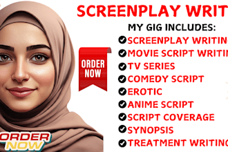 do screenplay movie script tv series film editing film adapt novel to script