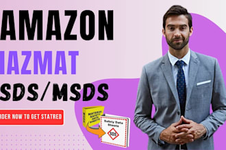 create safety data sheet or sds or msds for amazon hazmat