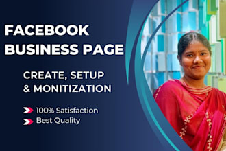 create, setup, monetize, manage facebook business page