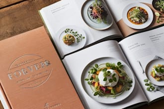 design a professional KDP, diet plan, food menu, cookbook and recipe book cover