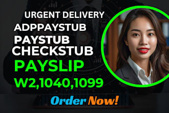 do adp paystub, pay stubs, check stubs, w2,1040,1099 form