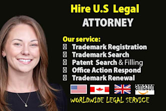 be your licensed US patent, trademark attorney, trademark registration, amazon