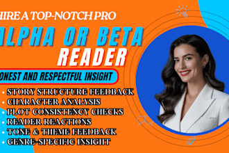 beta read your dystopian novel and give you extensive feedback and corrections