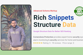 setup custom rich snippet, schema markup, structured data on website