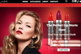 design lipstick shopify lipgloss store lip balm nails website lipcare nail store