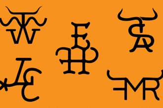 do cattle brand, western and ranch  logo design