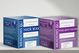 design product label and custom box design within 12 hours