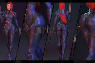 create for you incredible 3d character and creatures model