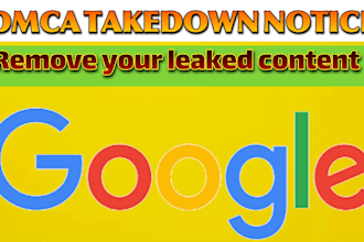 remove your infringing content from google search and website under dmca