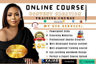 write ebook online course content course curriculum training course creation ppt