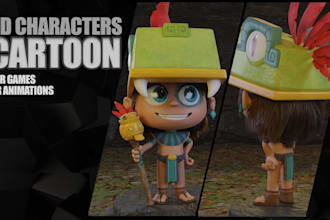 create amazing 3d character cartoon models for your projects