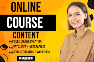 create a workbook online course bundle course video ppt course or course design