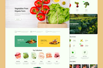 design modern single page website UI UX in figma