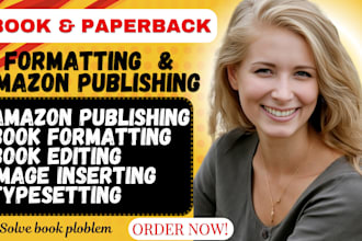 do spanish book formatting and publishing, insert image and book layout design