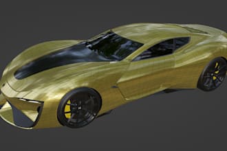 make an optimized 3d car ready for a video game