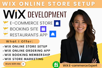 wix website design wix online store wix booking wix restaurant